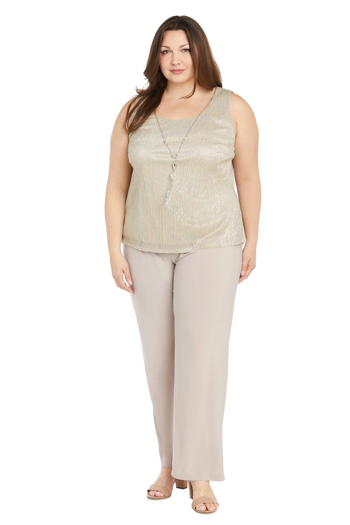 Pant Suit Plus Size Formal Long Pant Suit Champagne