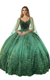 Quinceniera Dresses Sleeveless Long Quinceanera Dress Hunter Green