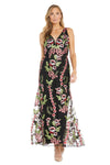 Formal Dresses Long Floral Evening Formal Dress Black/Multi