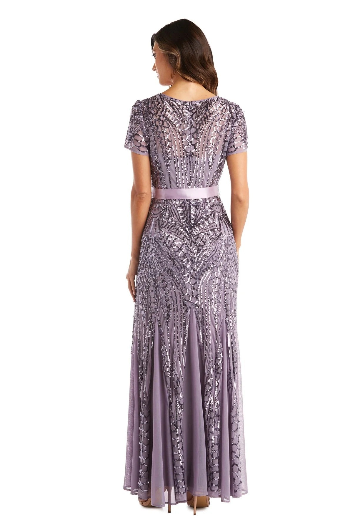 Mother of the Bride Dresses Long Formal Petite Sequins Dress Lavender