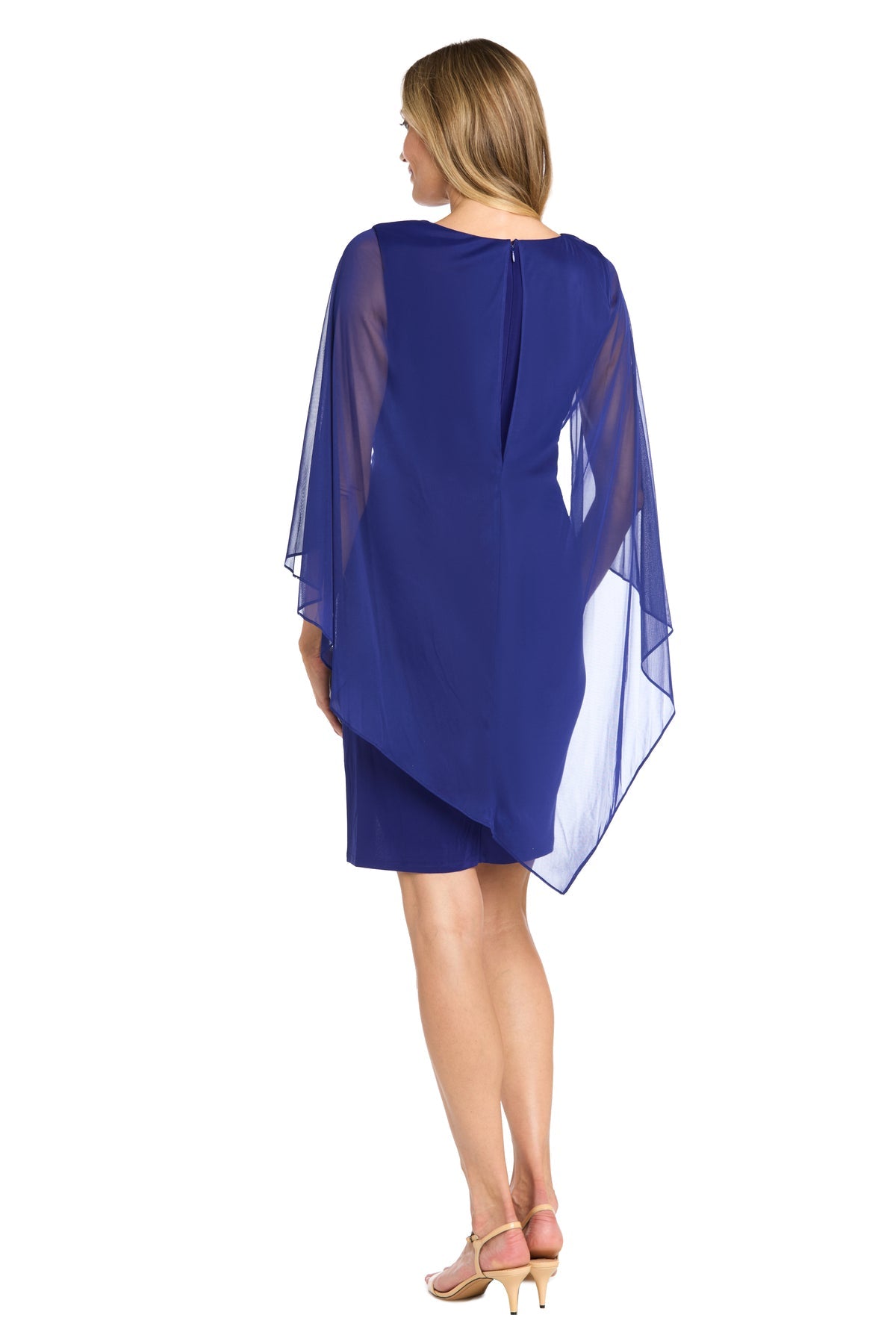 Cocktail Dresses Short Ruched Cocktail Dress  Electric Blue