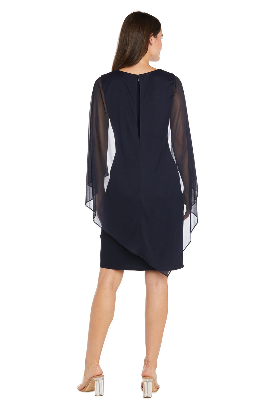 Cocktail Dresses Short Ruched Cocktail Dress  Navy