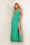 Prom Dresses Long Fitted Prom Formal Sequin Dress Bright Jade