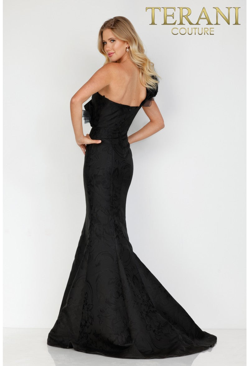 Formal Dresses Long Formal Prom Ruffle Mermaid Dress Black