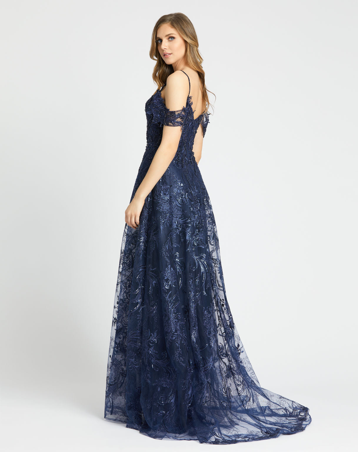 Prom Dresses Long Beaded A Line Formal Prom Dress Midnight