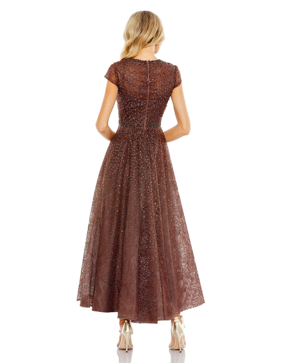 Formal Dresses Long A Line Beaded Formal Prom Dress Chocolate