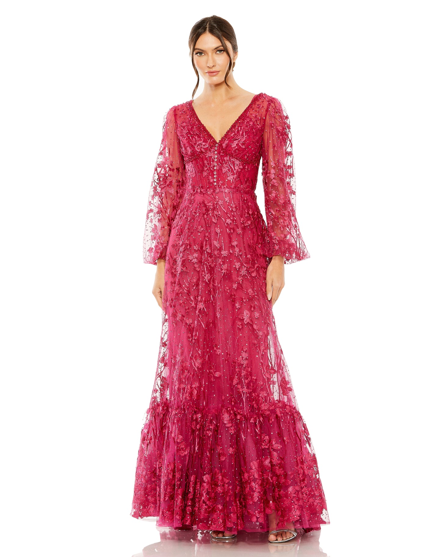 Mother of the Bride Dresses Long Mother of the Bride Lace Formal Gown Cranberry