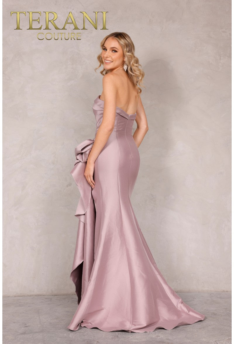 Terani Couture Prom Long Strapless Dress 2111P4019 - The Dress Outlet Mauve