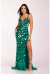 Terani Couture Long Formal Sexy Prom Dress 2111P4064 - The Dress Outlet Emerald