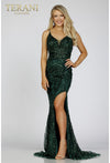 Prom Dresses Long Sequin Prom Formal Fitted Dress Emerald