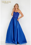 Prom Dresses Long Formal Prom A Line Beaded Dress Royal