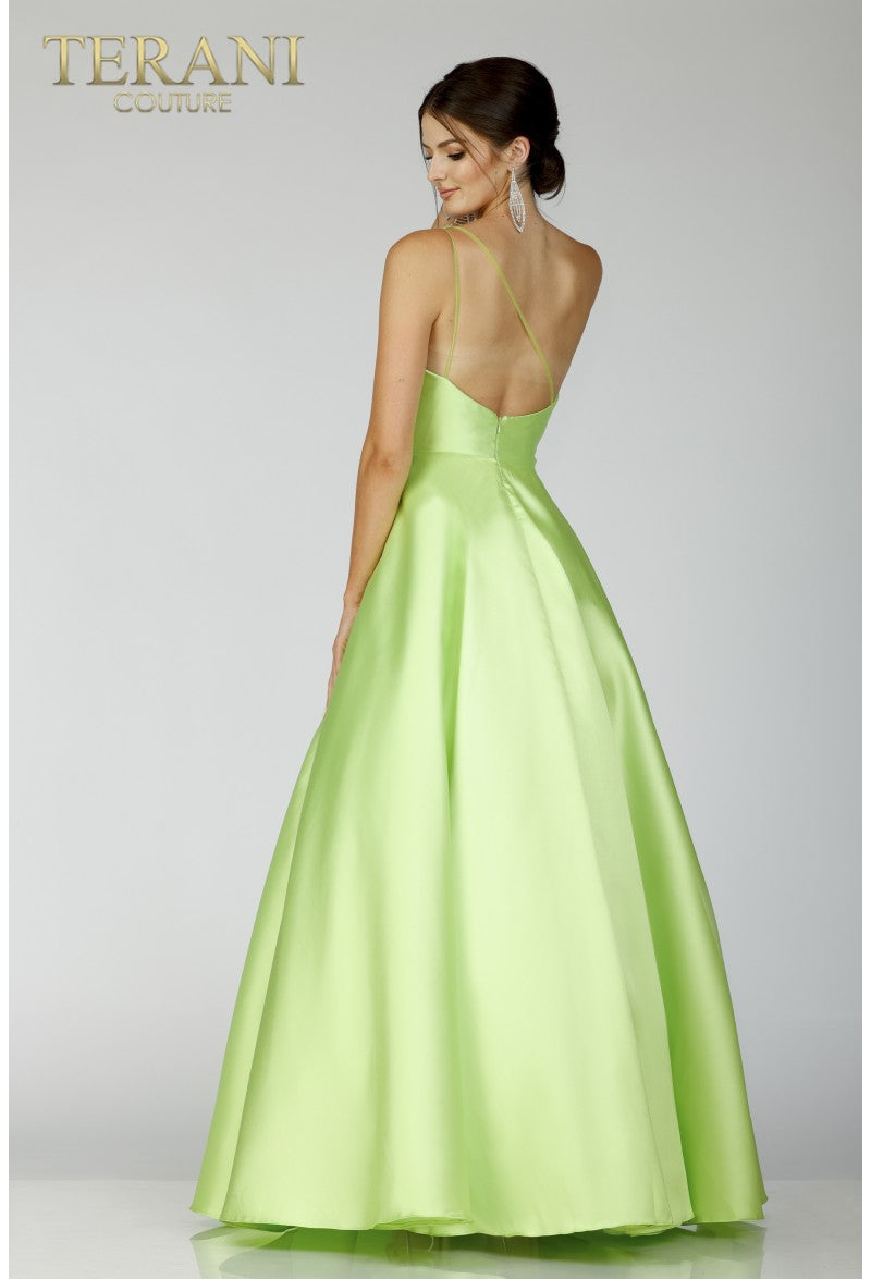 Prom Dresses Long Formal Prom Beaded A Line Dress Lime