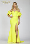 Prom Dresses Long Ruffle Formal Prom Dress Citrine