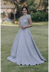 Prom Dresses Long Formal Prom Feather Ball Gown Silver