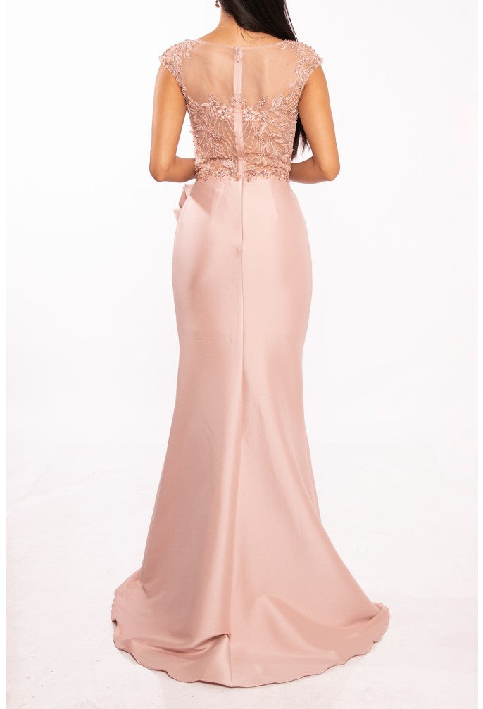 Formal Dresses Trumpet Long Evening Dress Rose