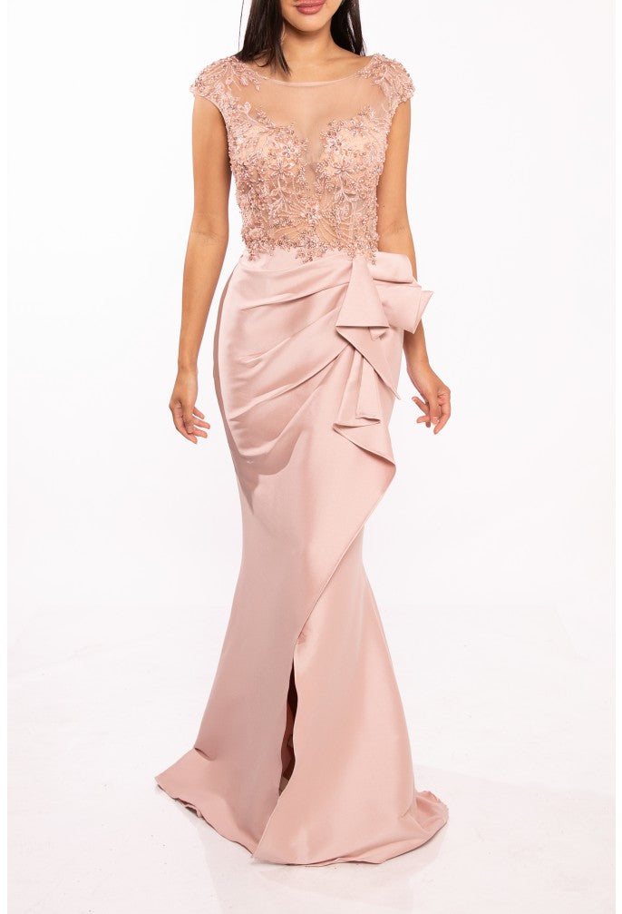 Formal Dresses Trumpet Long Evening Dress Rose