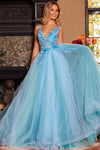 Prom Dresses Ballgown Long Formal Prom Dress Blue/Multi