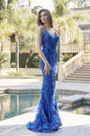 Prom Dresses Long Fitted Formal Prom Gown Royal Blue