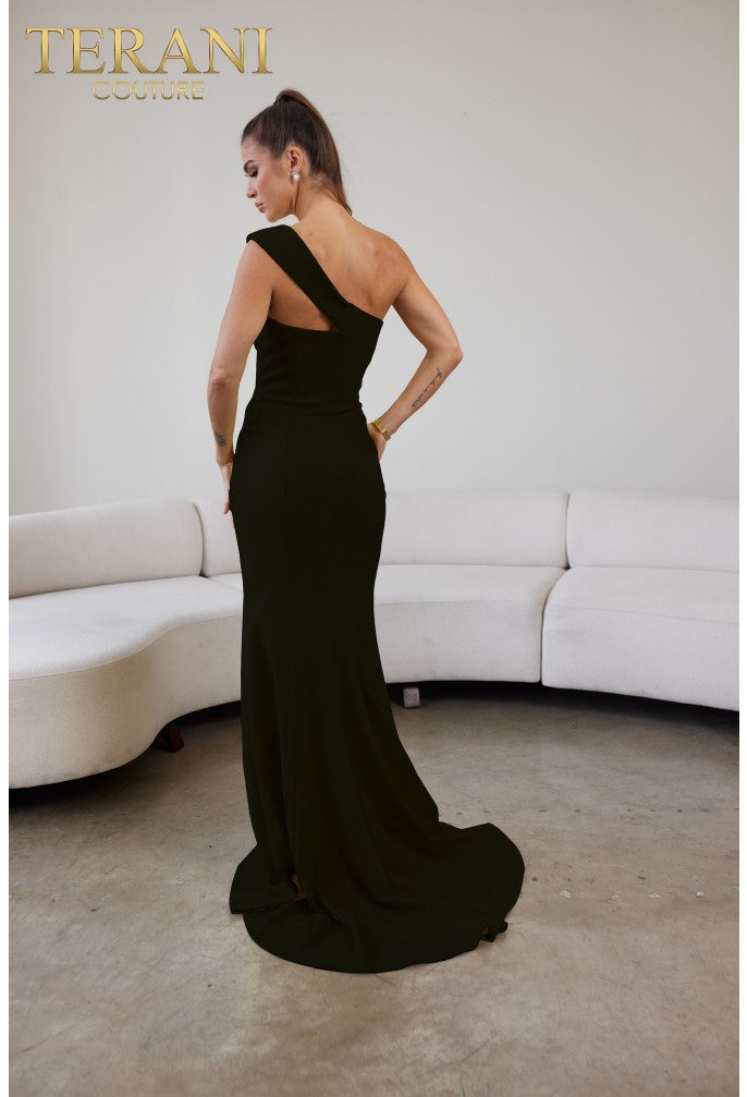 Formal Dresses Asymmetrical Long Formal Evening Dress Black