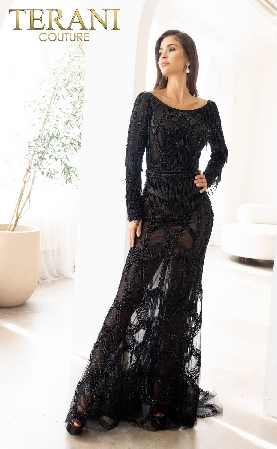 Formal Dresses Long Formal Evening Dress Black Nude