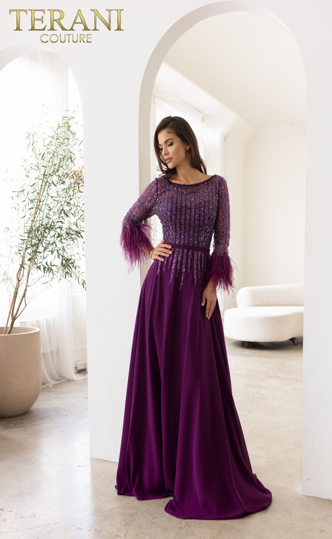 Mother of the Bride Dresses Long Evening Formal Mother of the Bride Dress Eggplant