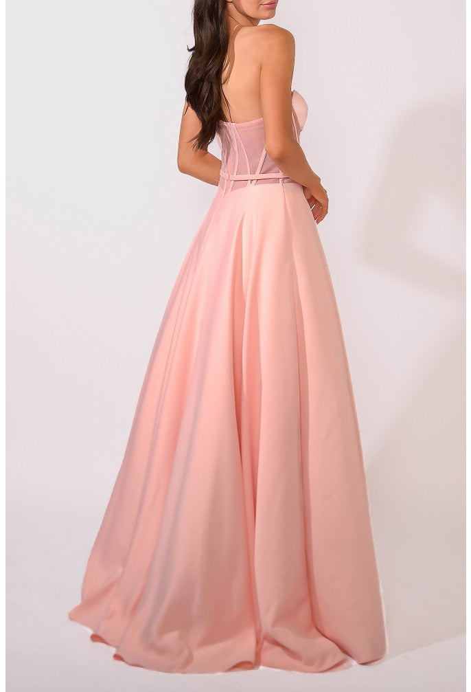 Prom Dresses Long A Line Prom Gown Blush