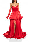 Prom Dresses Embroidered Long Prom Ballgown Red