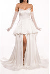 Prom Dresses Embroidered Long Prom Ballgown White