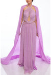 Formal Dresses Beaded Formal Evening Long Dress Lilac