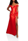 Formal Dresses Long Formal Evening Fitted Dress Paprika