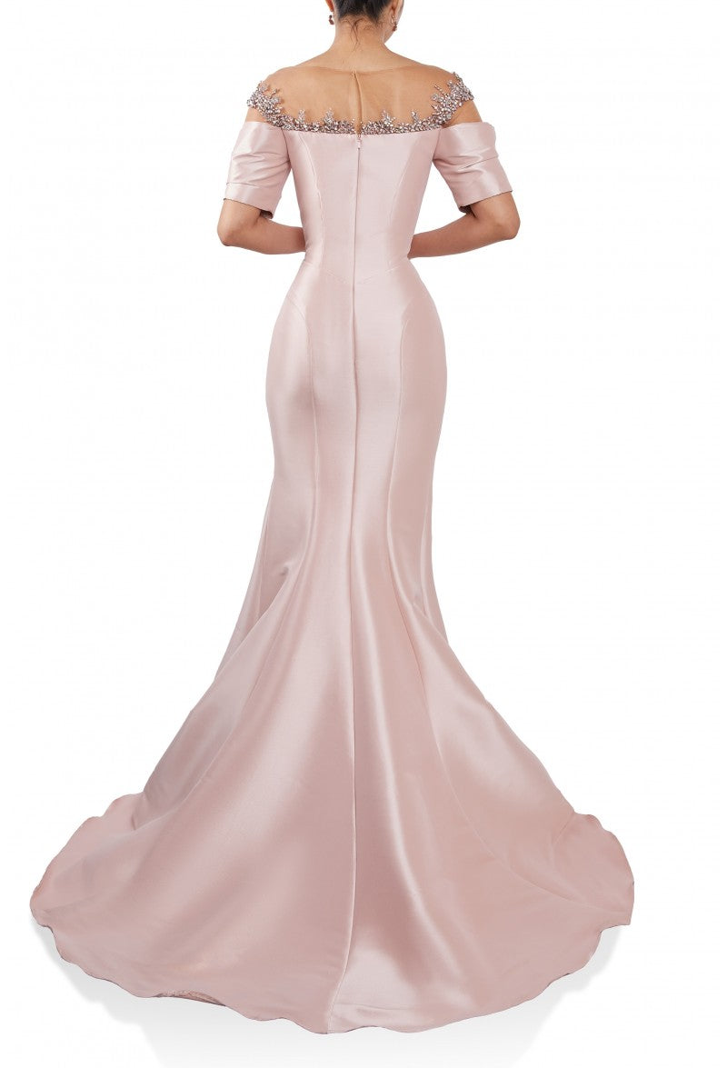 Formal Dresses Mermaid Fit Long Formal Dress Blush