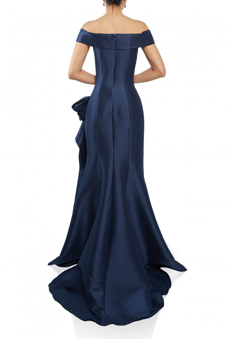 Formal Dresses Long Formal Side Ruched Evening Dress Navy