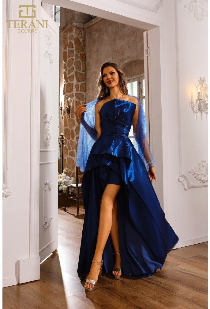 Indigo Terani Couture 251P4054 High Low Formal Prom Dress for $625.0 ...