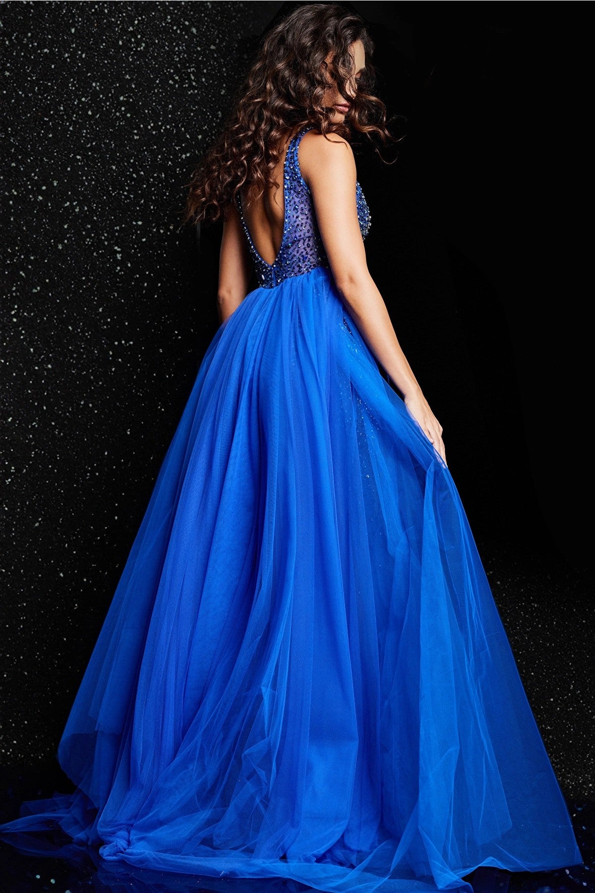 Formal Dresses Beaded Long Formal Dress Royal