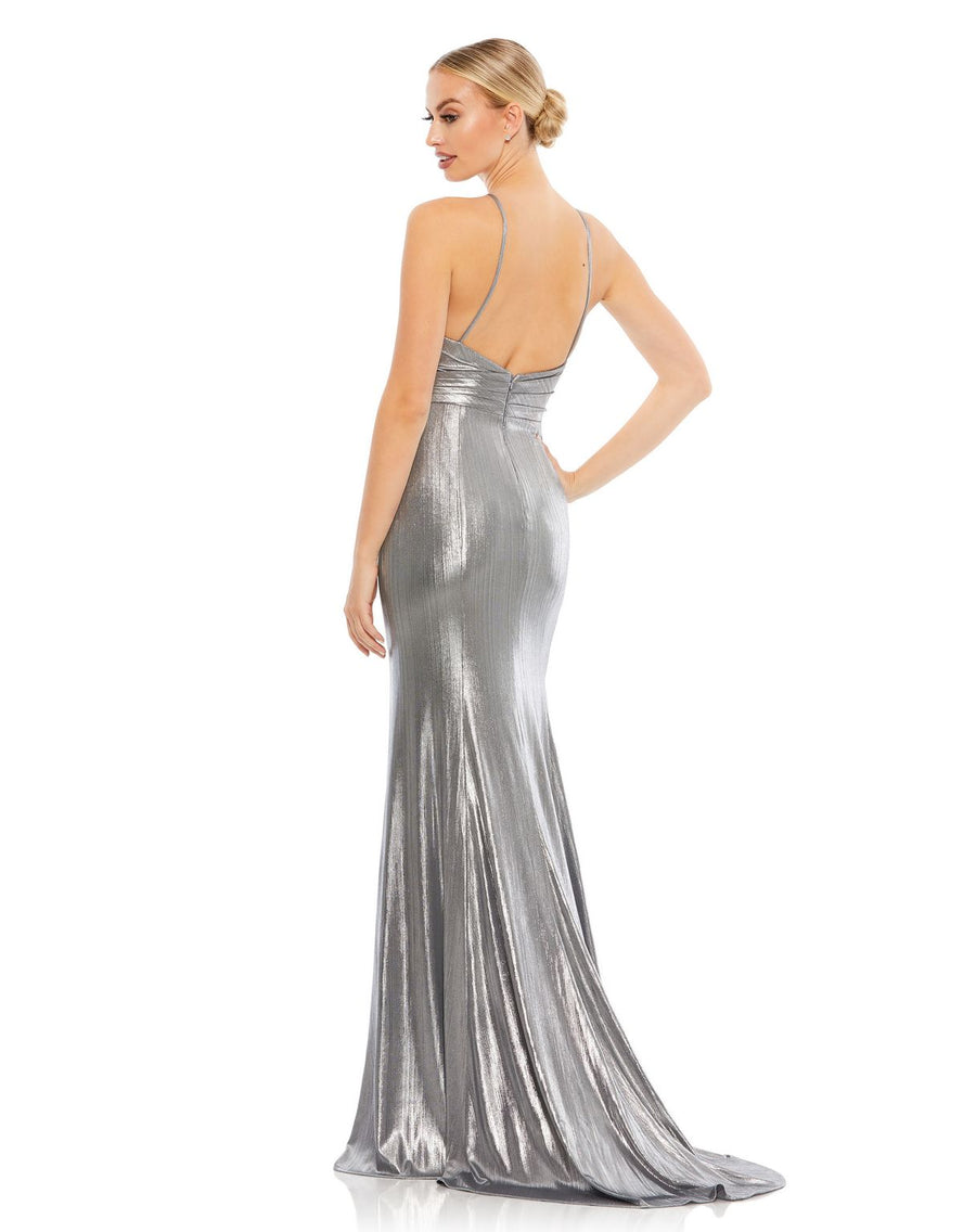 Prom Dresses Prom Long Formal Metallic Dress Silver