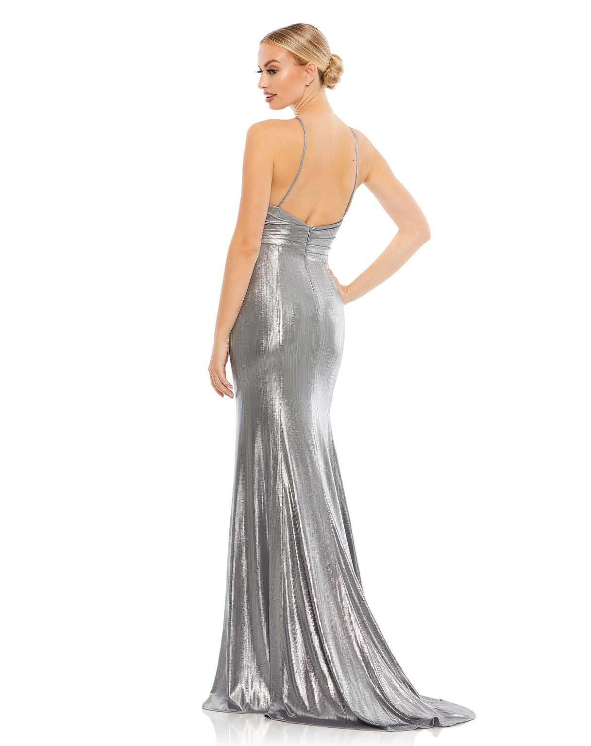 Prom Dresses Prom Long Formal Metallic Dress Silver