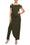 Jumpsuit Long Formal Overlay Jumpsuit OLIVE