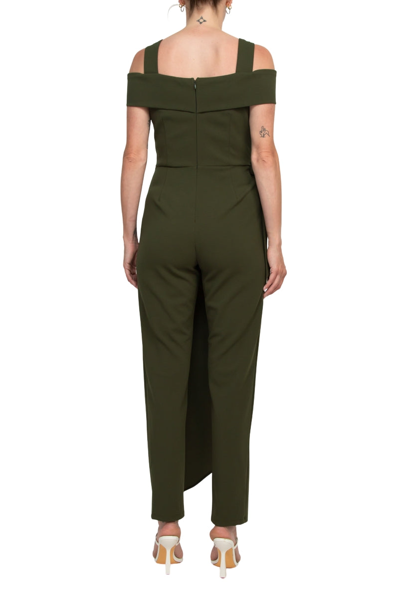 Jumpsuit Long Formal Overlay Jumpsuit OLIVE