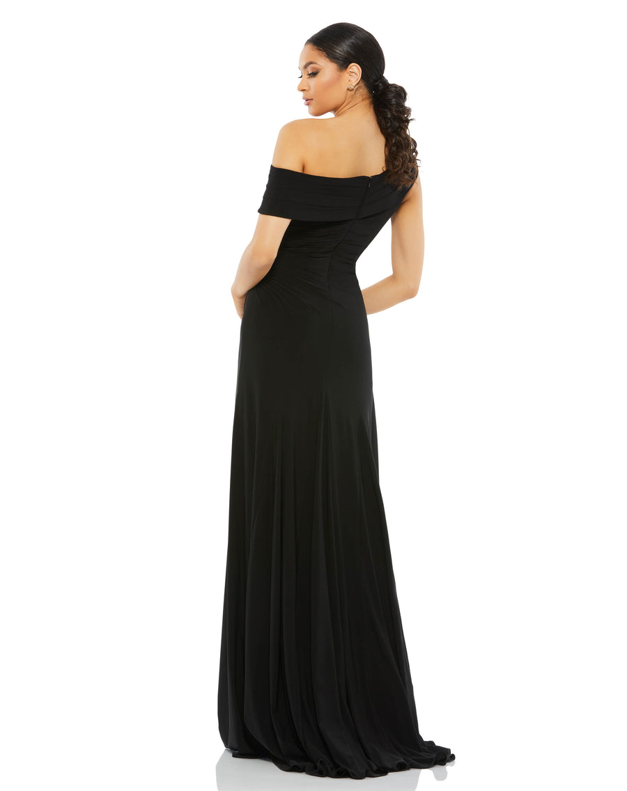 Formal Dresses Prom Long One Shoulder Formal Gown Black