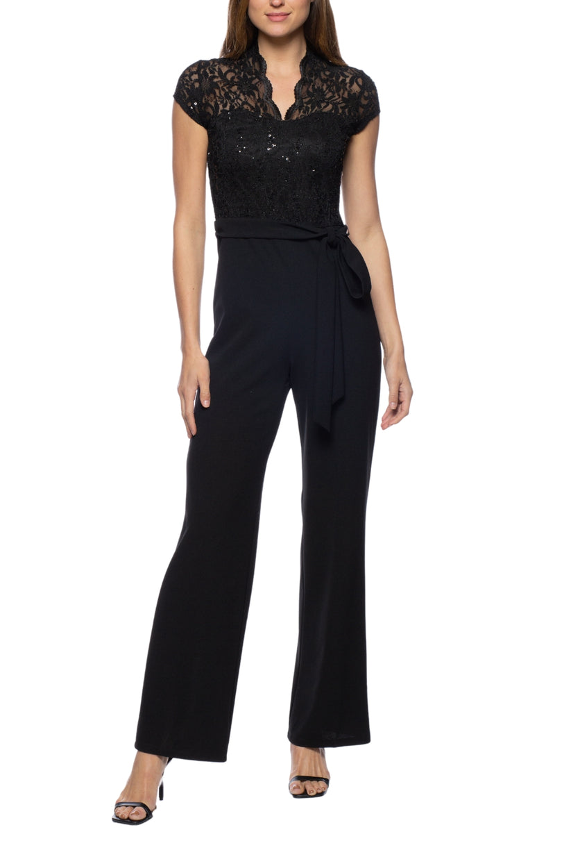 Jumpsuit Long Lace Formal Jumpsuit BLACK