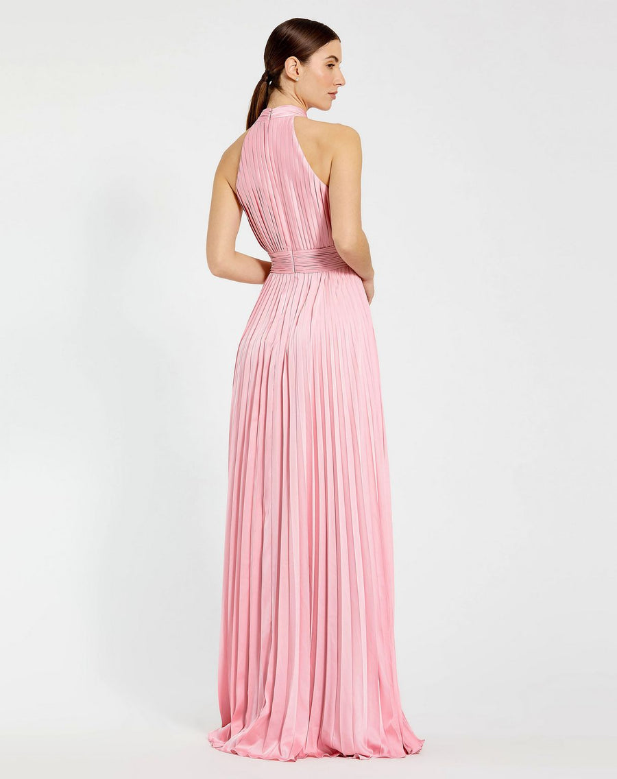 Prom Dresses Halter Long Formal Dress Blush