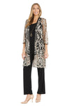 Pant Suit Long Sequin Formal Lace Pant Suit Black/Gold