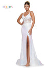 Colors 2848 Colors Long Spaghetti Strap Prom Dress