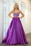 Prom Dresses Long Prom Formal Ball Gown Iridescent Purple