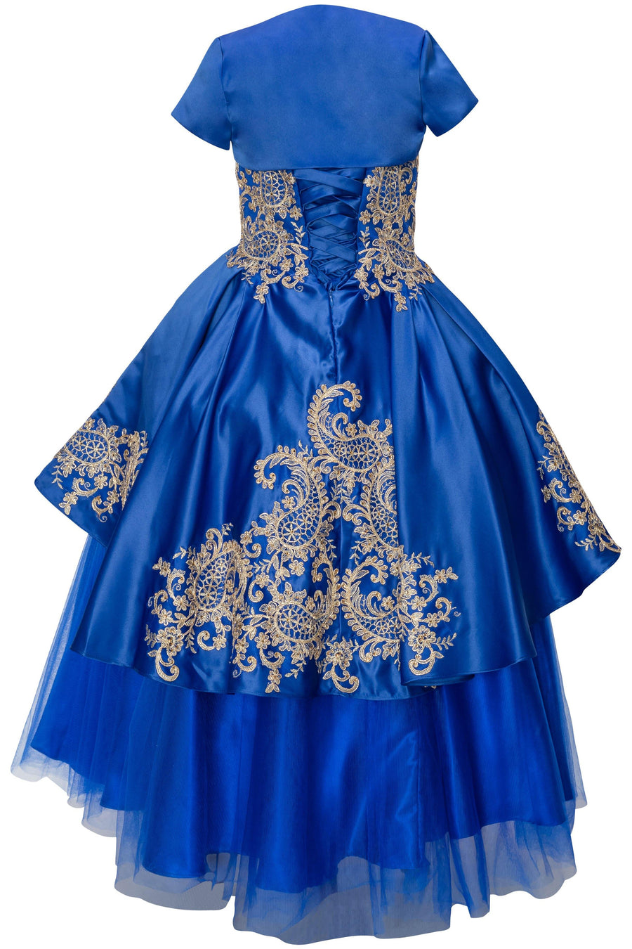 3 Piece Style Ball Gown Flower Girl Dress - The Dress Outlet Cinderella Couture