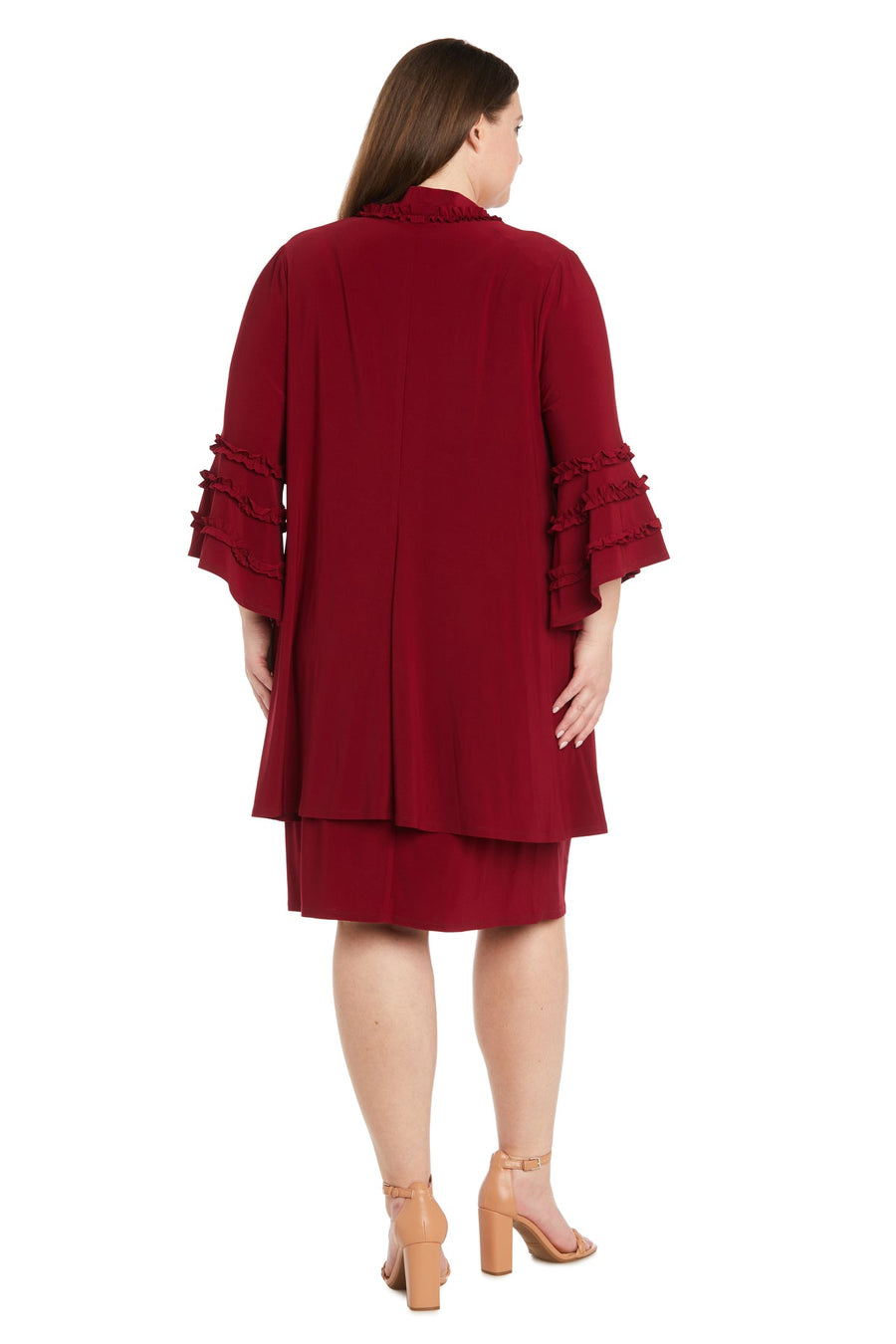 Plus Size Dresses Short Mother of the Bride Plus Size Jacket Dress Paprika