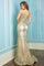 Prom Dresses Long Mermaid Glitter Formal Prom Dress Champagne