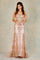 Prom Dresses Long Mermaid Glitter Formal Prom Dress Rose Gold