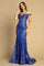 Prom Dresses Long Mermaid Glitter Formal Prom Dress Royal Blue