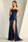 Prom Dresses Prom Long Fitted Corset Formal Dress Navy